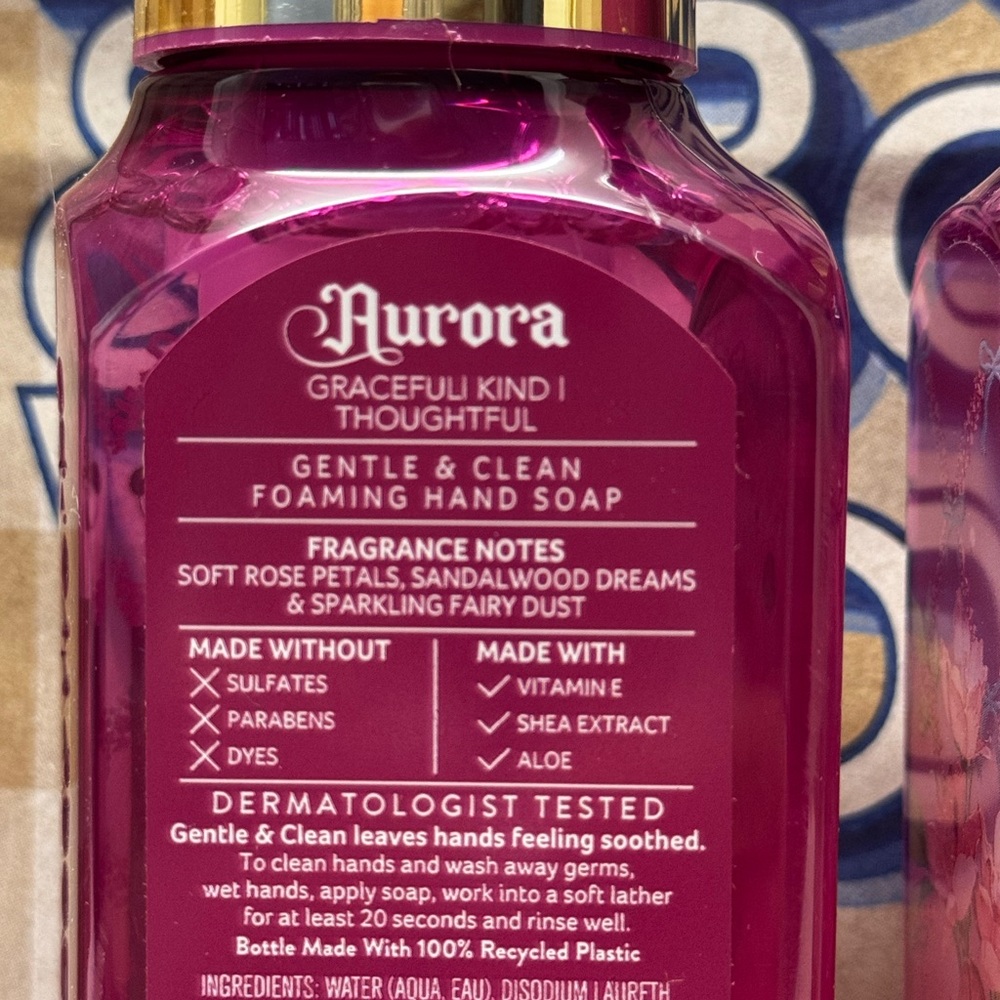 NEW B&BW (2) Aurora Foaming hand soaps Disney Princess Collection - Picture 2 of 3